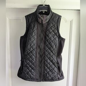 Athleta Black Quilted Vest